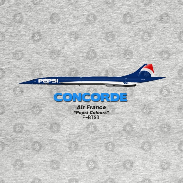 Concorde - Air France "Pepsi Colours" by TheArtofFlying